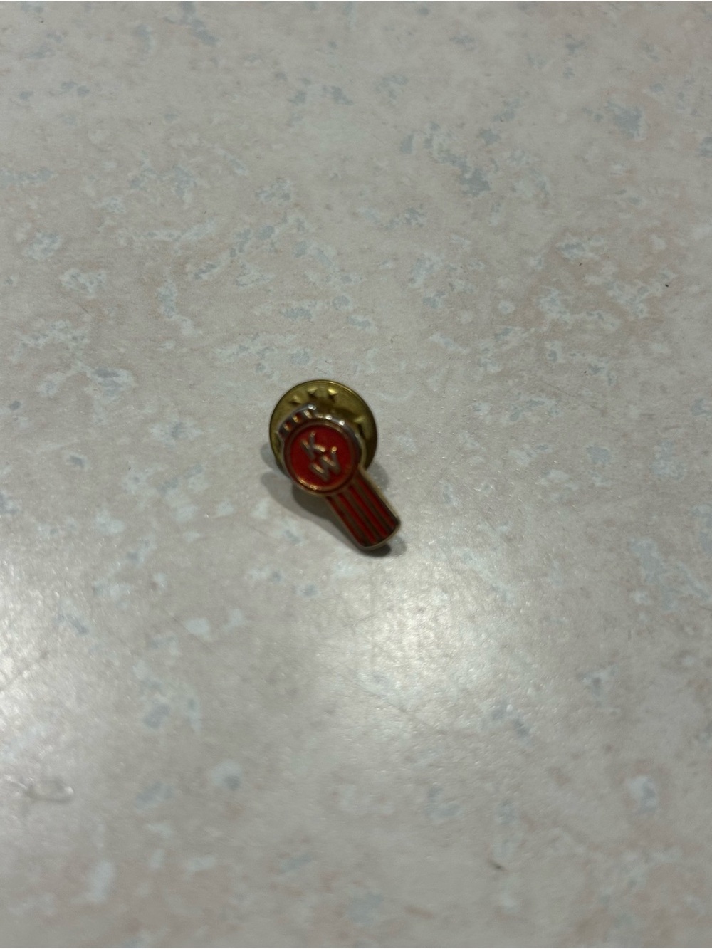 Vintage Rare Kenworth 'KW' Trucks Lapel Pin freightliner gold